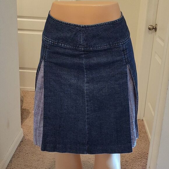 CASUAL CORNER ANNEX PETITE STRETCH DENIM SHORT SKIRT - Picture 12 of 14